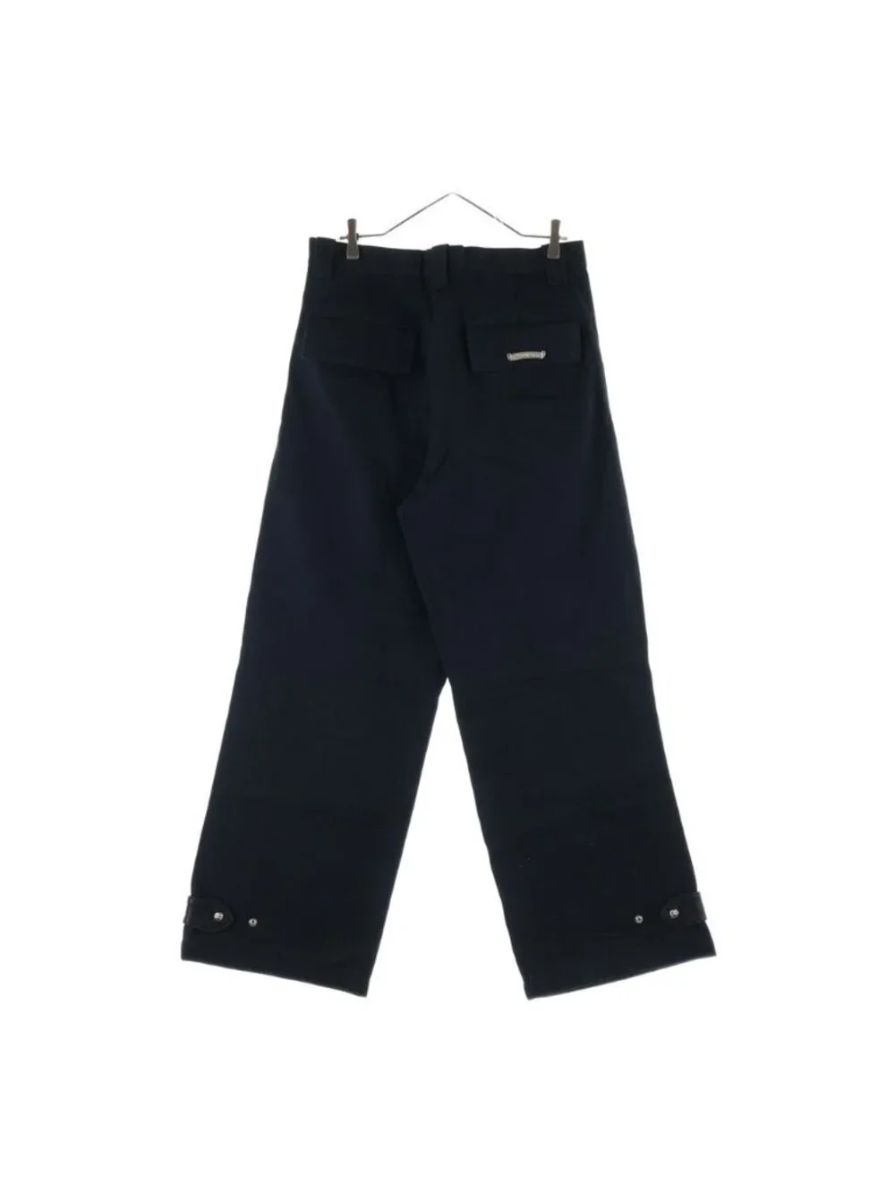 Chrome Hearts Street Sweeper Cross Button Denim Pants Black Jeans